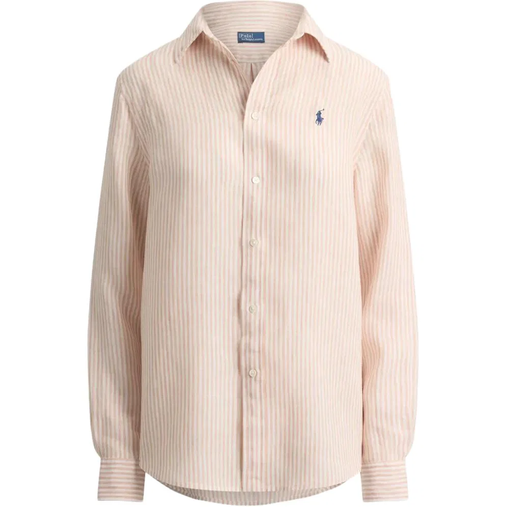 Женская рубашка с воротником Polo Ralph Lauren, White