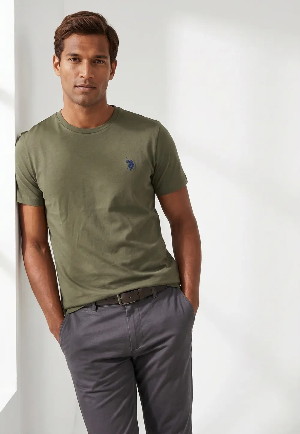 Футболка - базовая футболка U.S. Polo Assn., Forest — фото 2