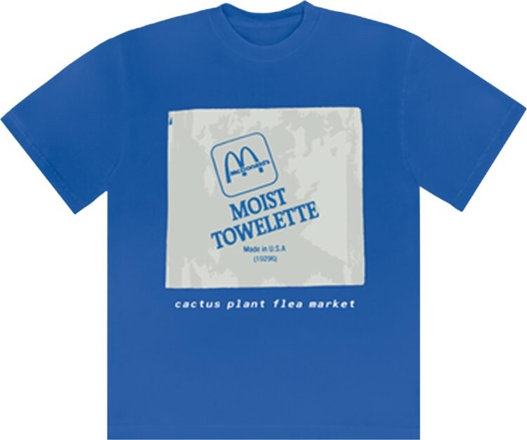 

Футболка Cactus Plant Flea Market x McDonald's Moist Towelette Tee 'Patient', синий
