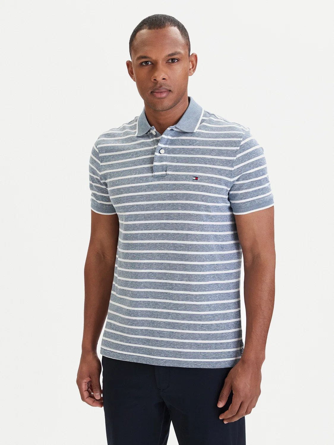 Мужское поло стандартного кроя Tommy Hilfiger, синий