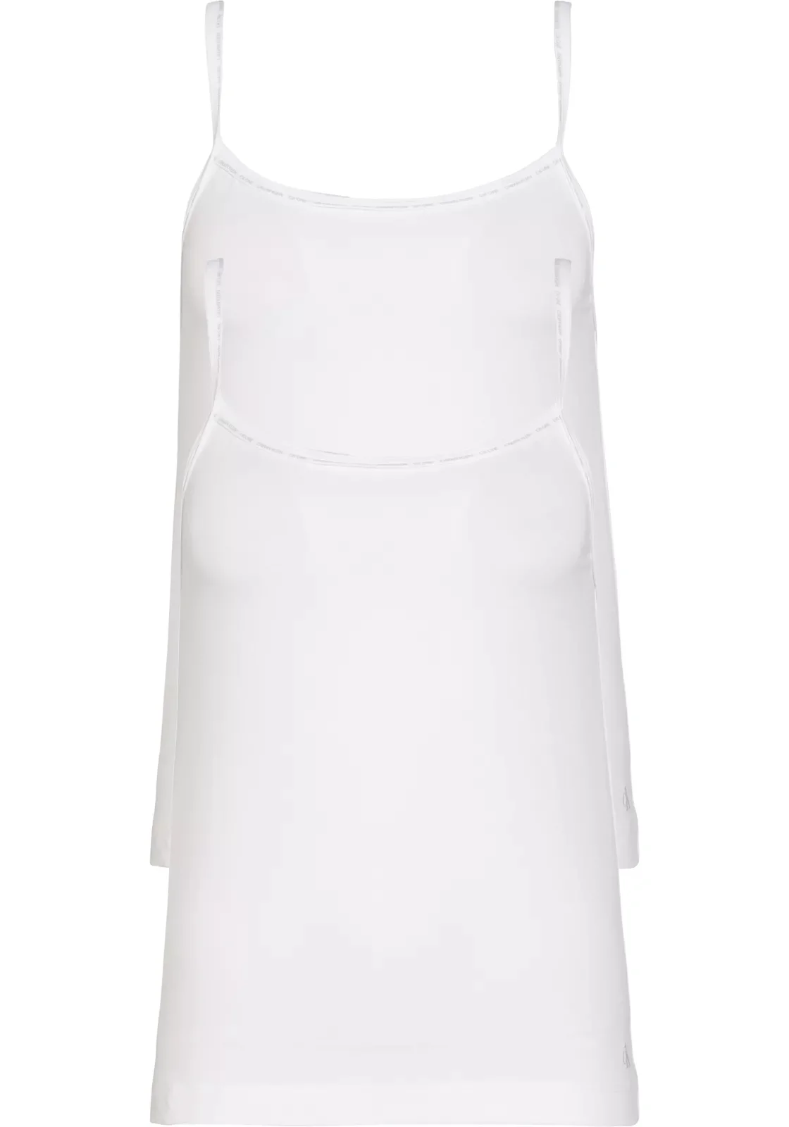 Комплект топов Calvin Klein ONE Cotton Spaghetti Tops 2 шт., белый — фото 2