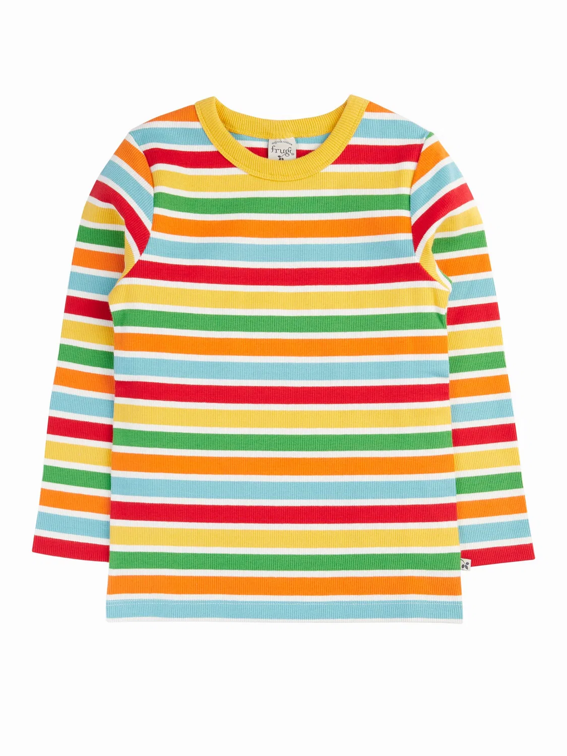 Футболка с длинным рукавом Frugi Rainbow Rib, синий — фото 2