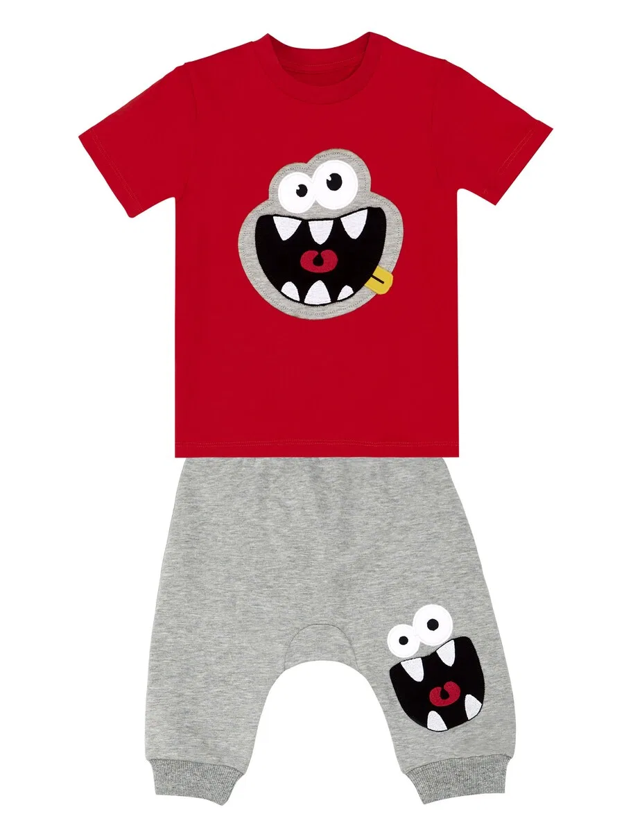 Набор Denokids 'CFF-19Y1-099' серого и красного цвета