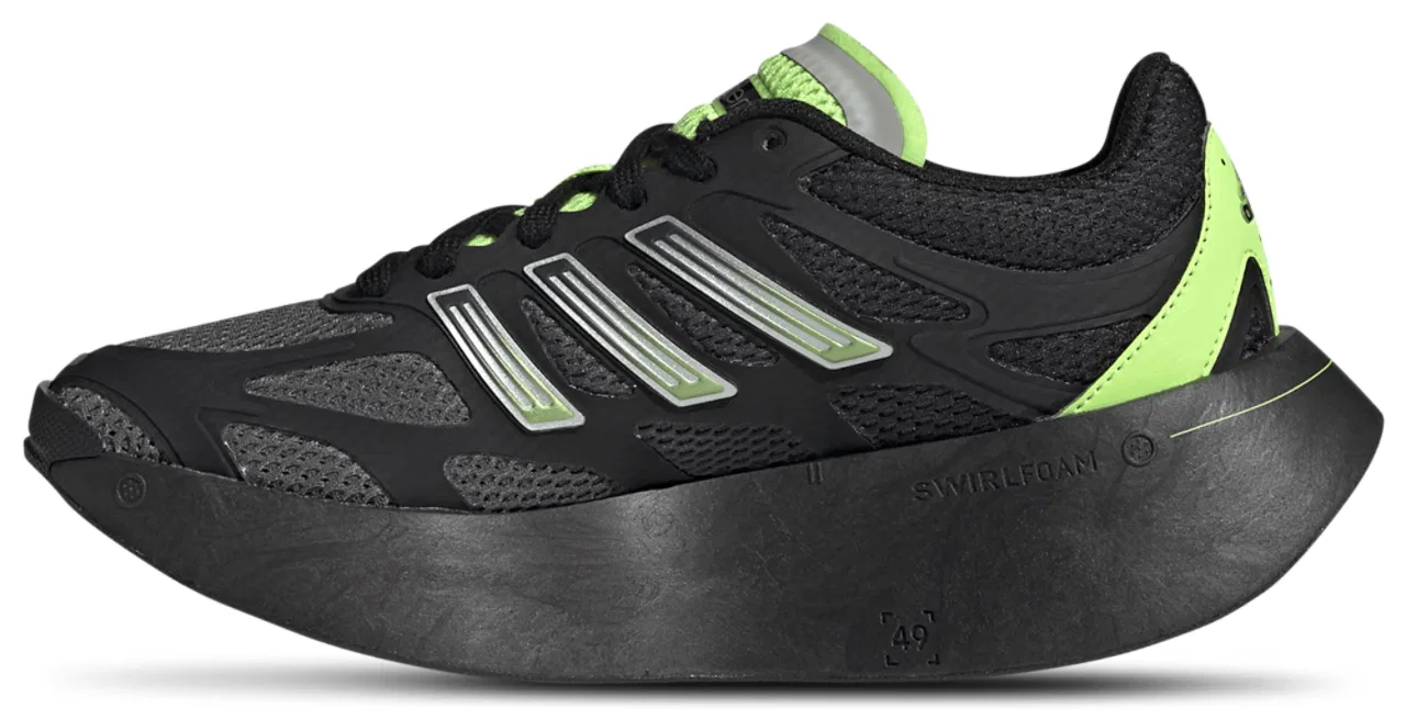 Детские кроссовки для мальчиков с ретро-стилем Adizero Aruku adidas, Black Green Grey — фото 2