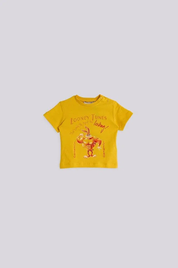 Детская футболка для мальчиков хлопковая с коротким рукавом Iceberg, Yellow