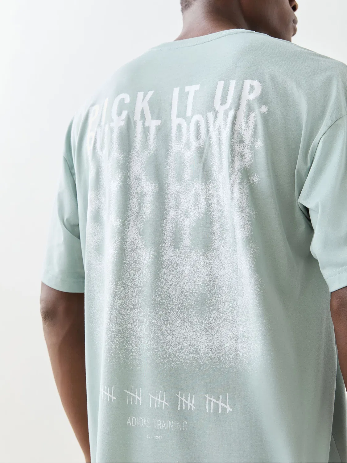 Футболка Climacool Power Training Graphic T-Shirt adidas, зеленый — фото 4