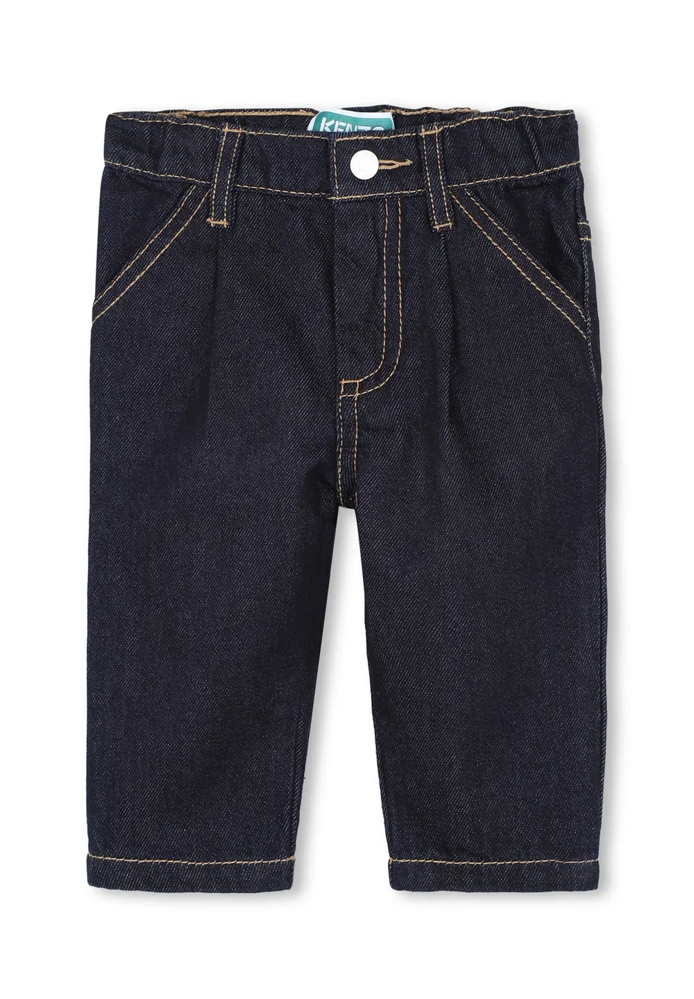 Pantalon en denim - джинсы прямого кроя Kenzo Kids, Denim Brut