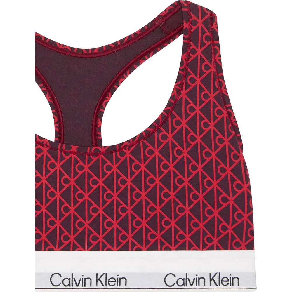 Бюстгальтер без подкладки Calvin Klein, красный — фото 3