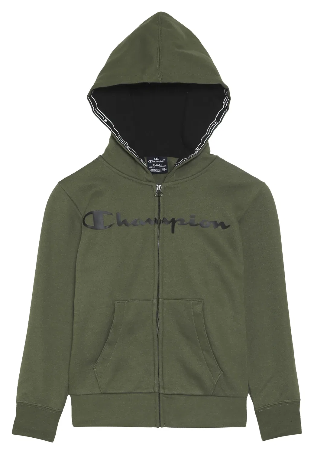 Классическая американская классическая толстовка на молнии Champion, Khaki — фото 4