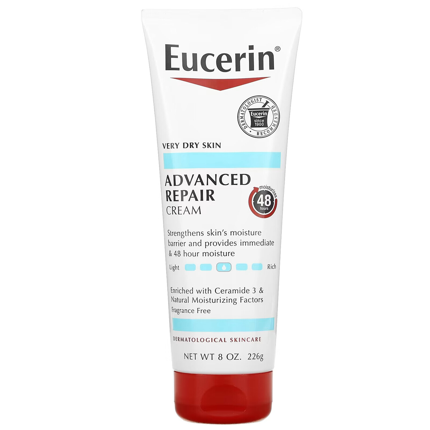 Eucerin, Улучшенный восстанавливающий крем, без отдушек, 226 г — фото 2