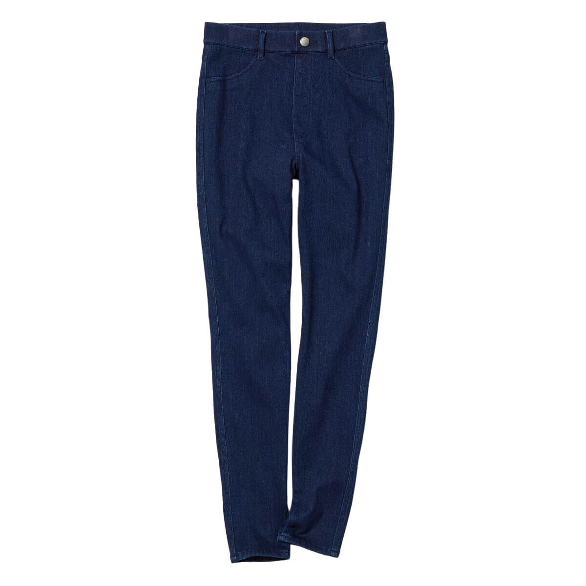 

Брюки Uniqlo Heattech Ultra Stretch High Rise Denim Thermal Leggings, синий
