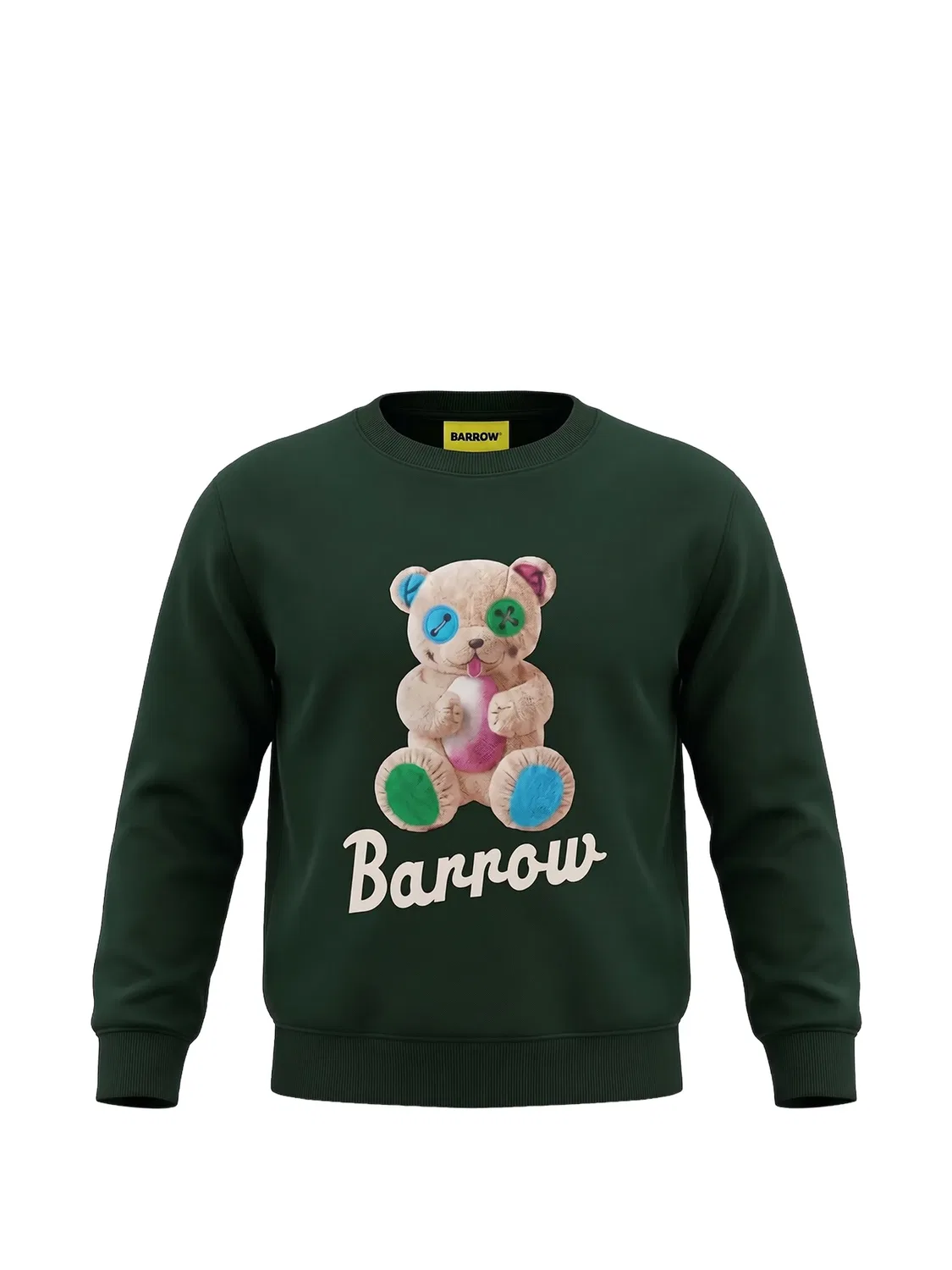 Свитшот с принтом мишки BARROW, зеленый