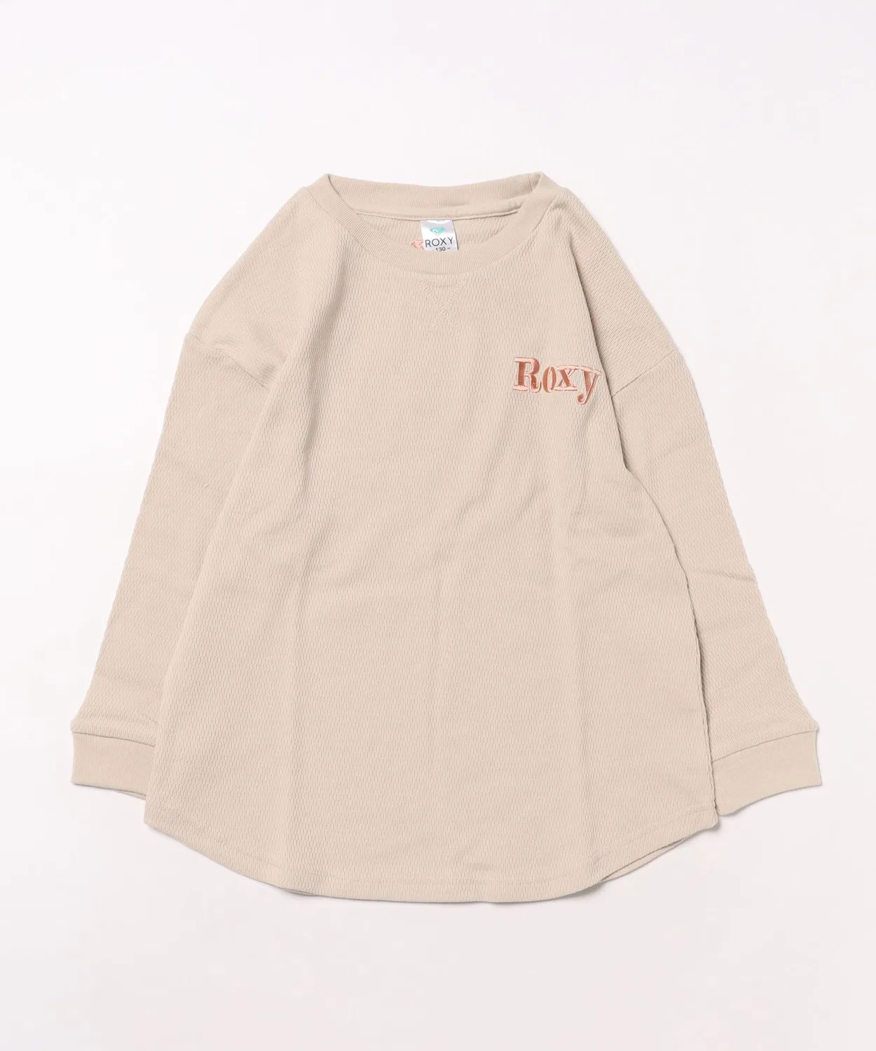 Детский лонгслив с принтом Mini Little Kiss ROXY, Natural