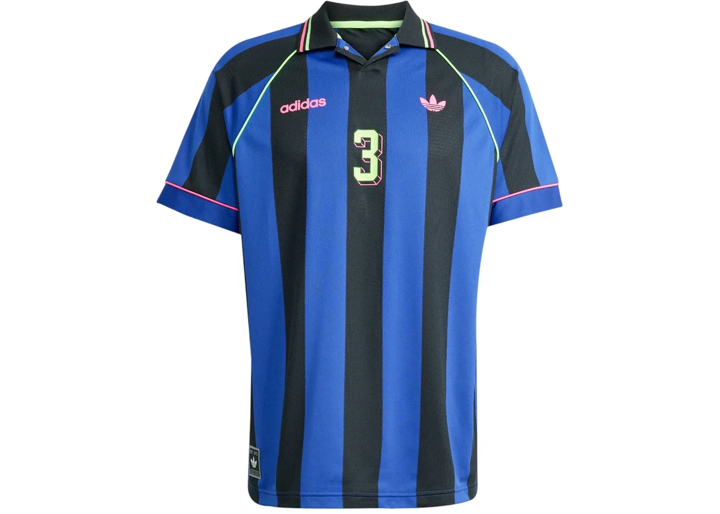 Мужская футбольная майка с принтом Jersey Adidas, Semi Lucid Blue Black
