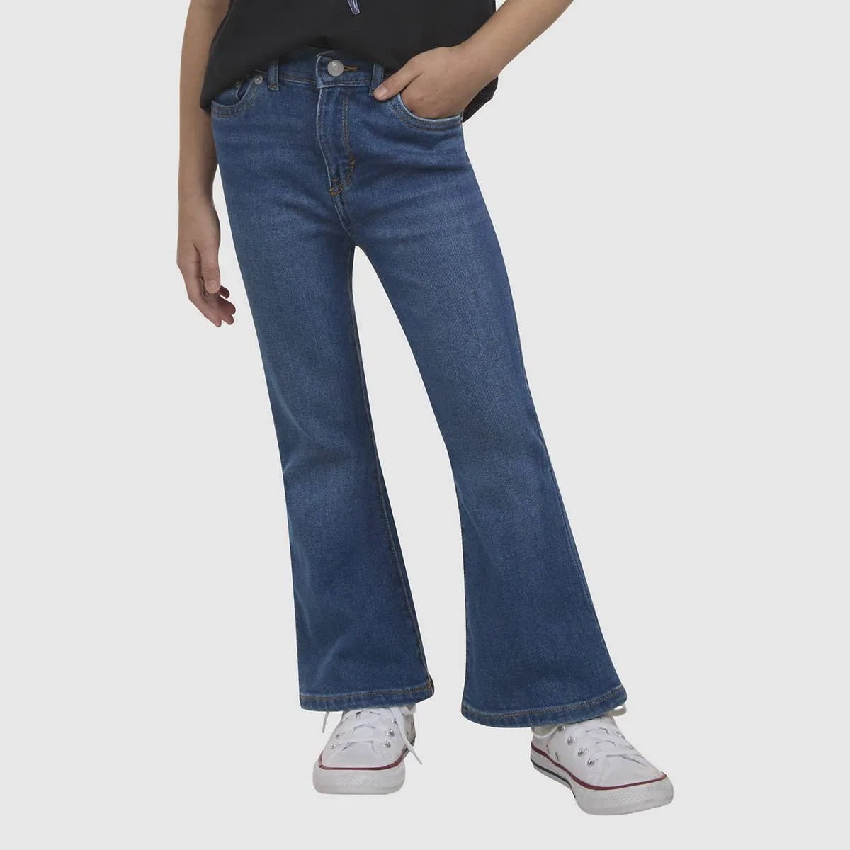 Джинсы-Клеш с высокой посадкой 726 для девочек 4-6 размера Levi's, Double Talk - Dark Wash — фото 2