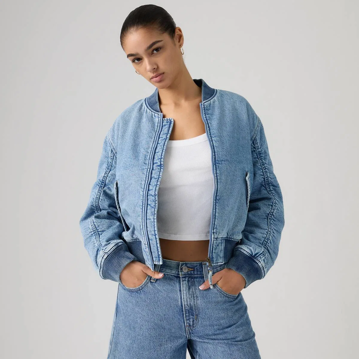 Куртка-Бомбер в стиле вестерн «Скаут» Levi's, Good Country Days - Light Wash