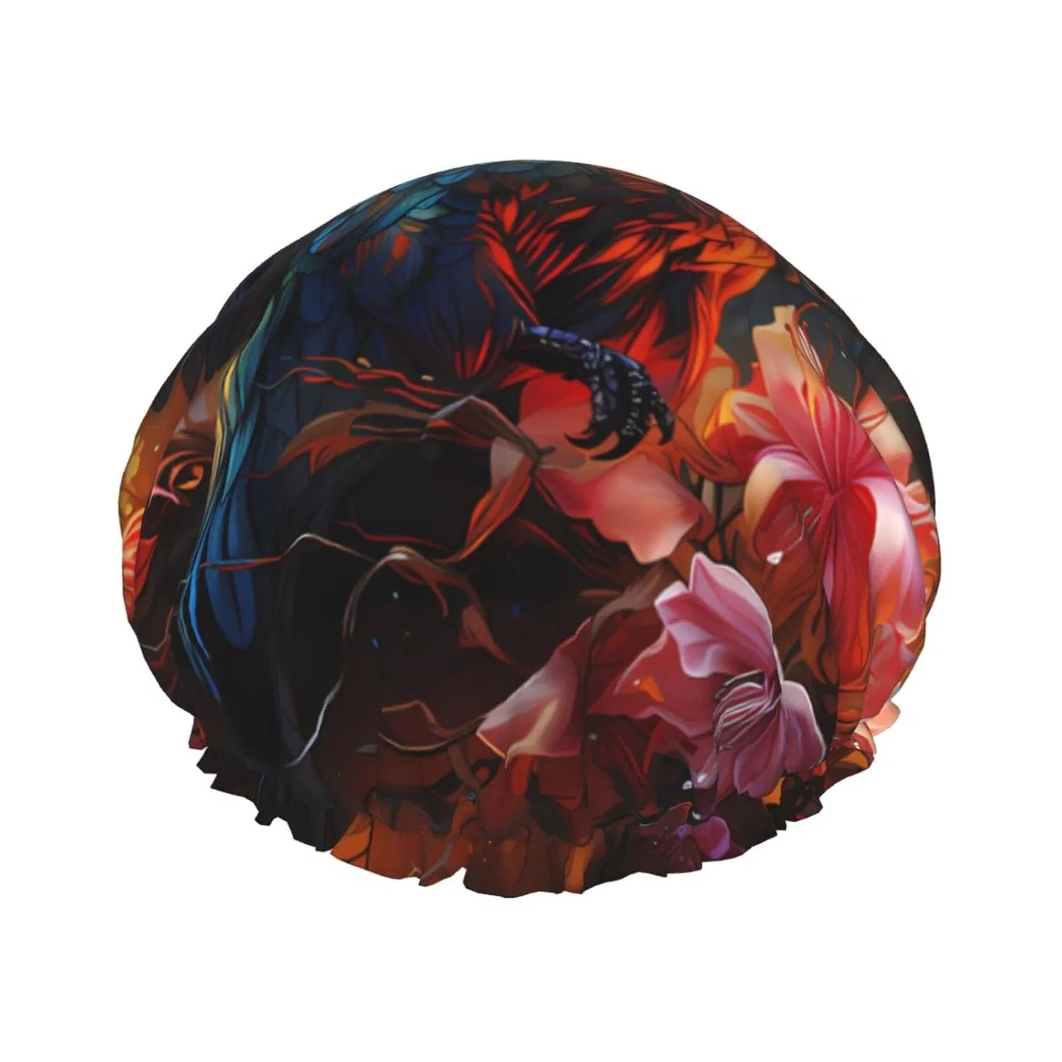 Шапочка для душа Double Layer, WZYCWB, Hummingbird Print