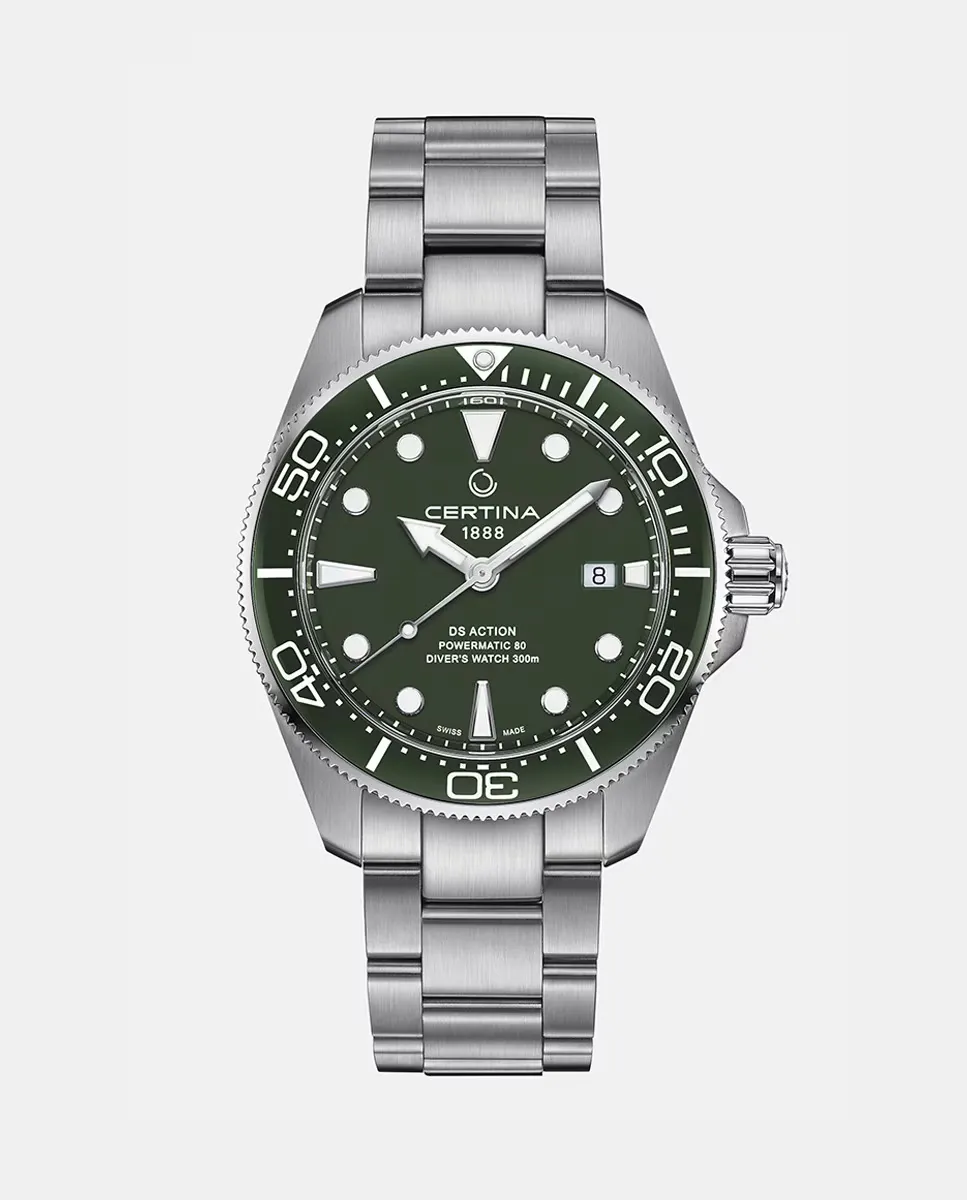 

DS ACTION DIVER Автоматические мужские часы C0326071109100 из стали Certina, серебряный