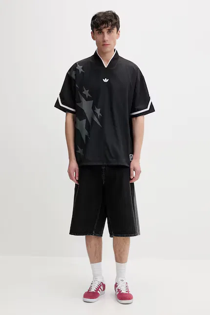 Шорты джинсовые Firebird Adidas Originals, черный — фото 2