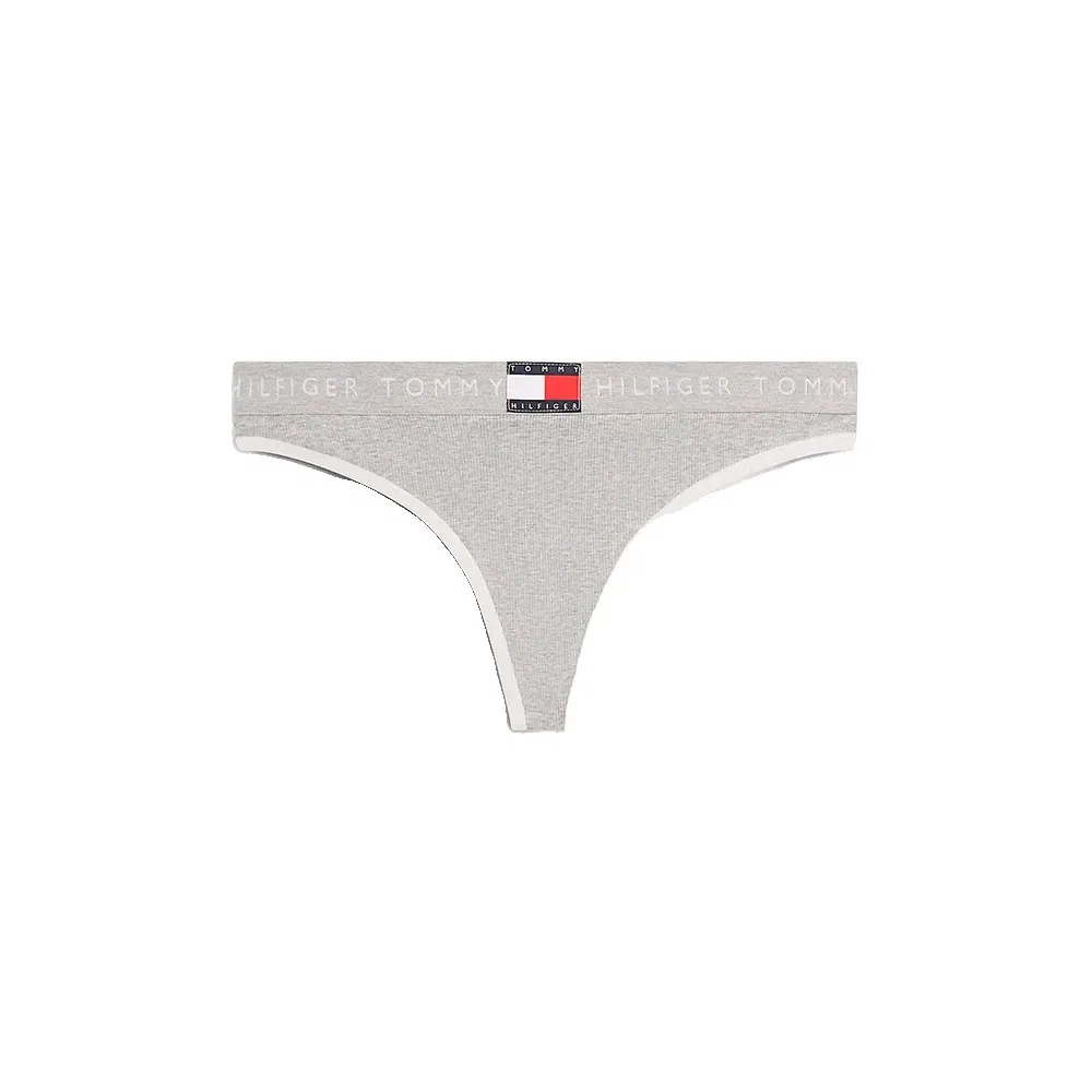 Трусы Rib thong Tommy Hilfiger, серый — фото 3