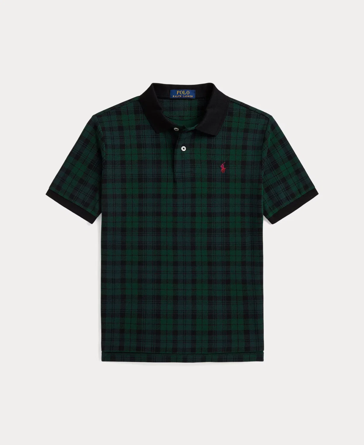 Рубашки-поло из хлопка, Polo Tartan, Polo Ralph Lauren, темно-зеленый