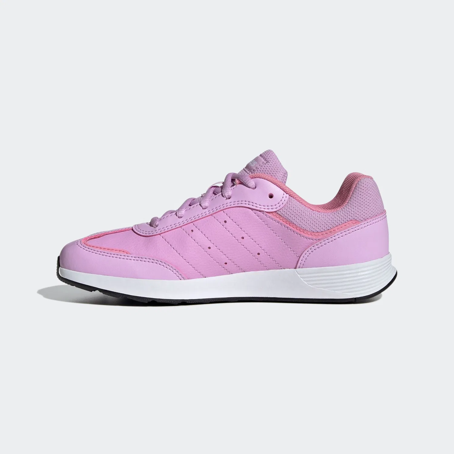 Детские кроссовки на шнурках Tensaur Switch Kids Adidas Sportswear, Bliss Lilac/Cloud White/Bliss Pink — фото 3