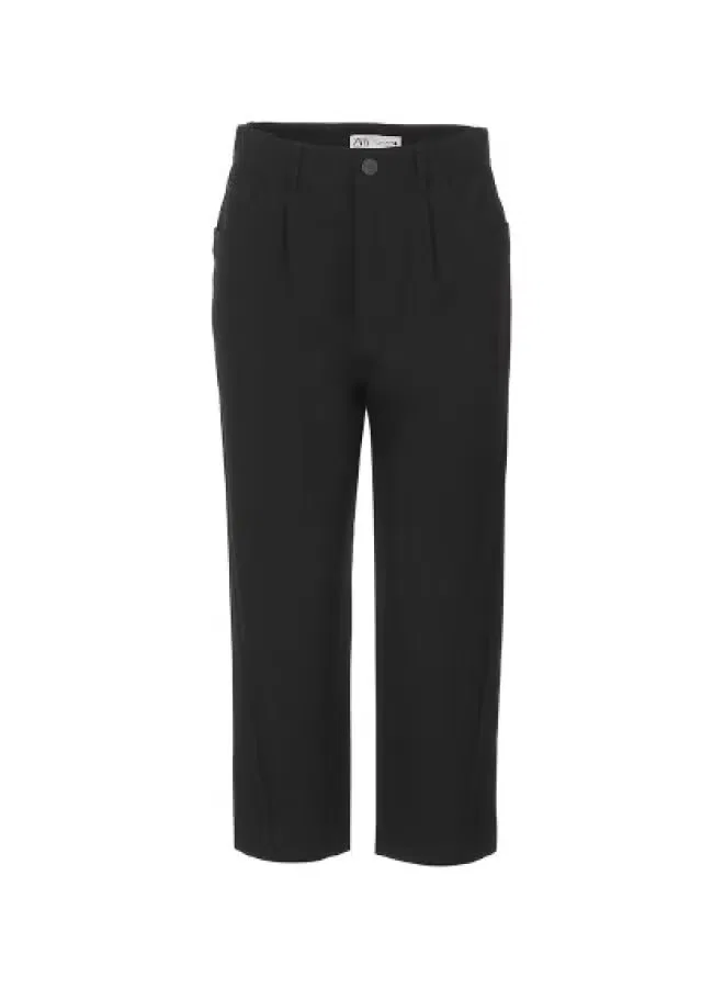Брюки слим-фит Zara, черный