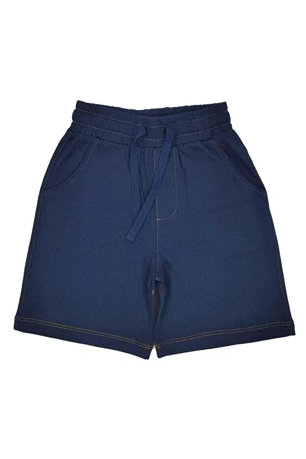 Детские шорты для девочек джинсовые Organickid, Navy Blue