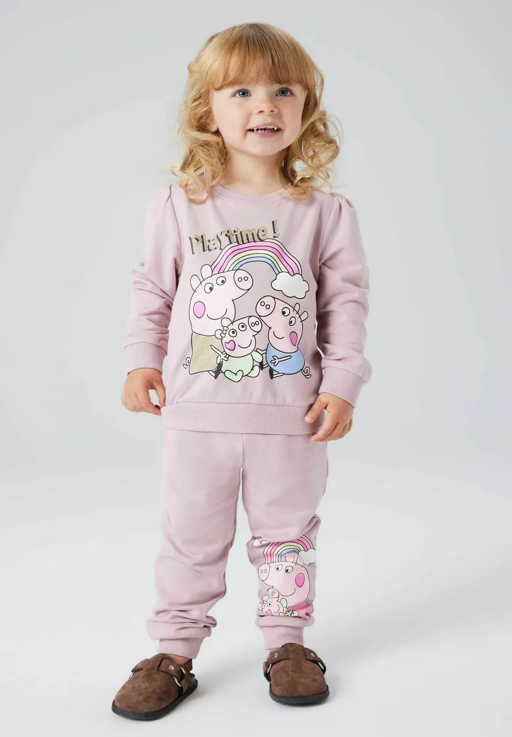 Спортивные штаны с изображением Свинки Пеппы - спортивные штаны Name It, Keepsake Lilac
