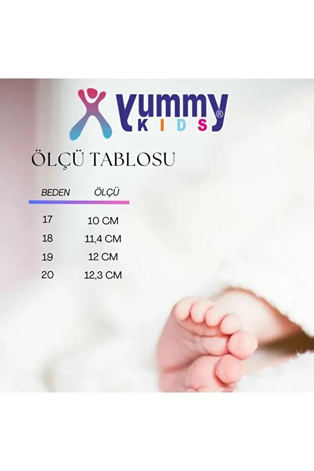 Детские пинетки-балетки для девочек с липучкой Yummy Kids, Beige — фото 4