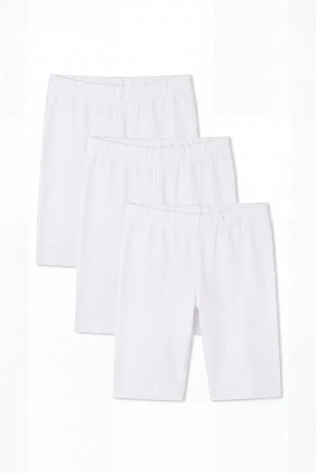 Детские леггинсы для девочек хлопковые Basics Arma Yıldız, White-3