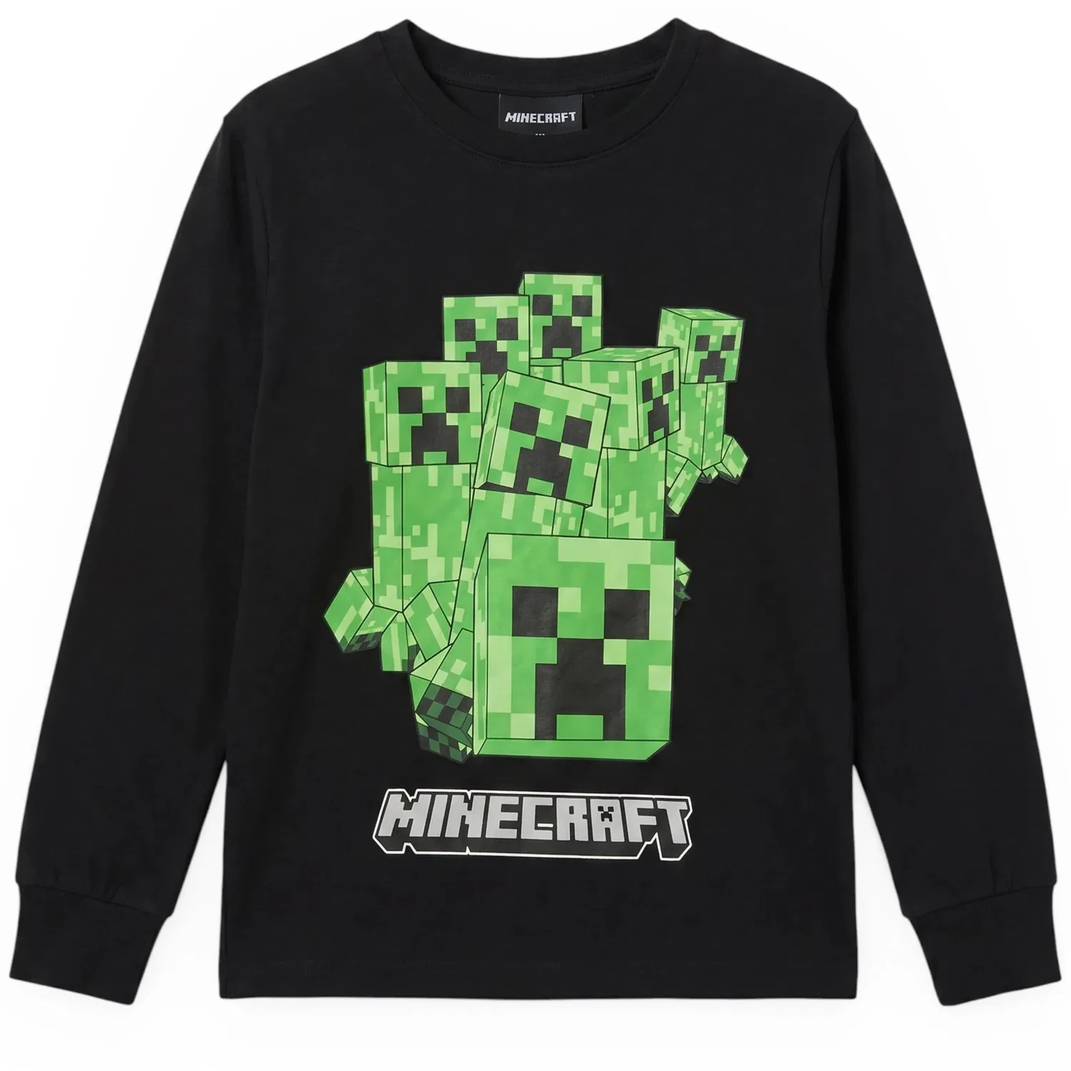 Пижама с длинным рукавом с принтом Minecraft, черный — фото 4