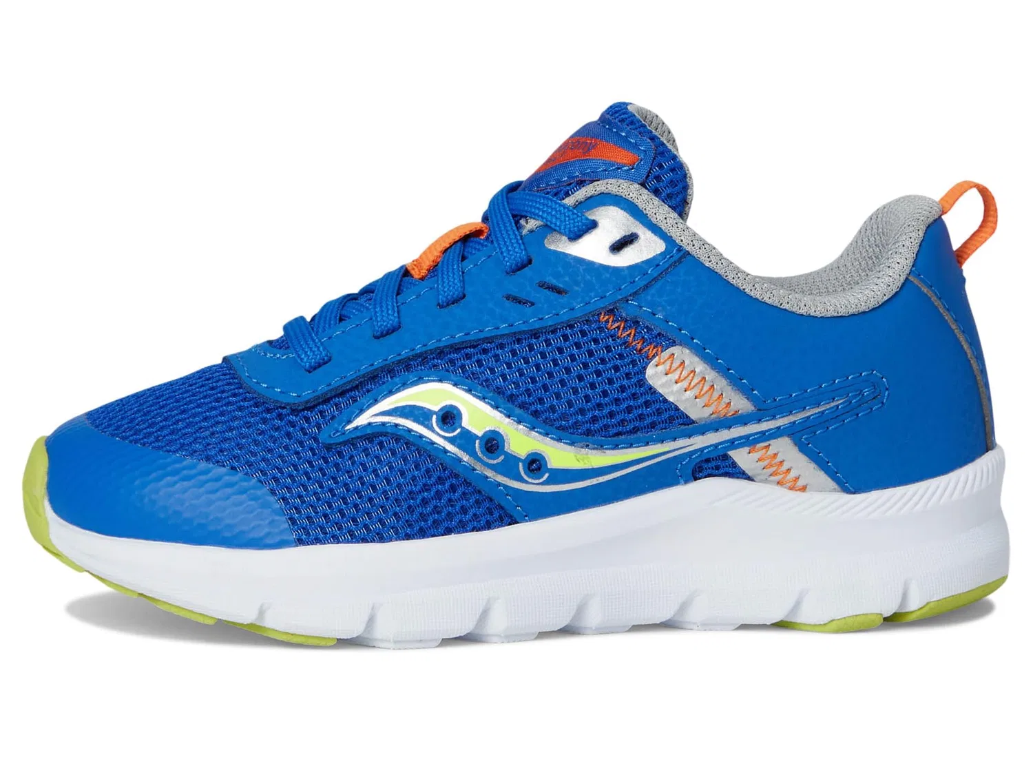 Детские кроссовки для мальчиков с кожаным верхом Axon Kdz Saucony, Blu Cedro — фото 4