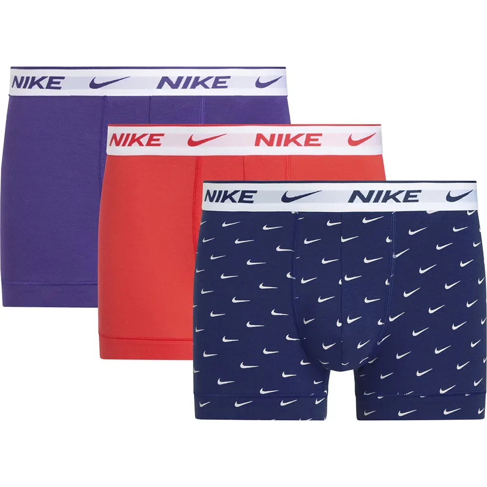 Боксеры хлопковые стрейч Nike Eday 3 шт Nike, мультиколор