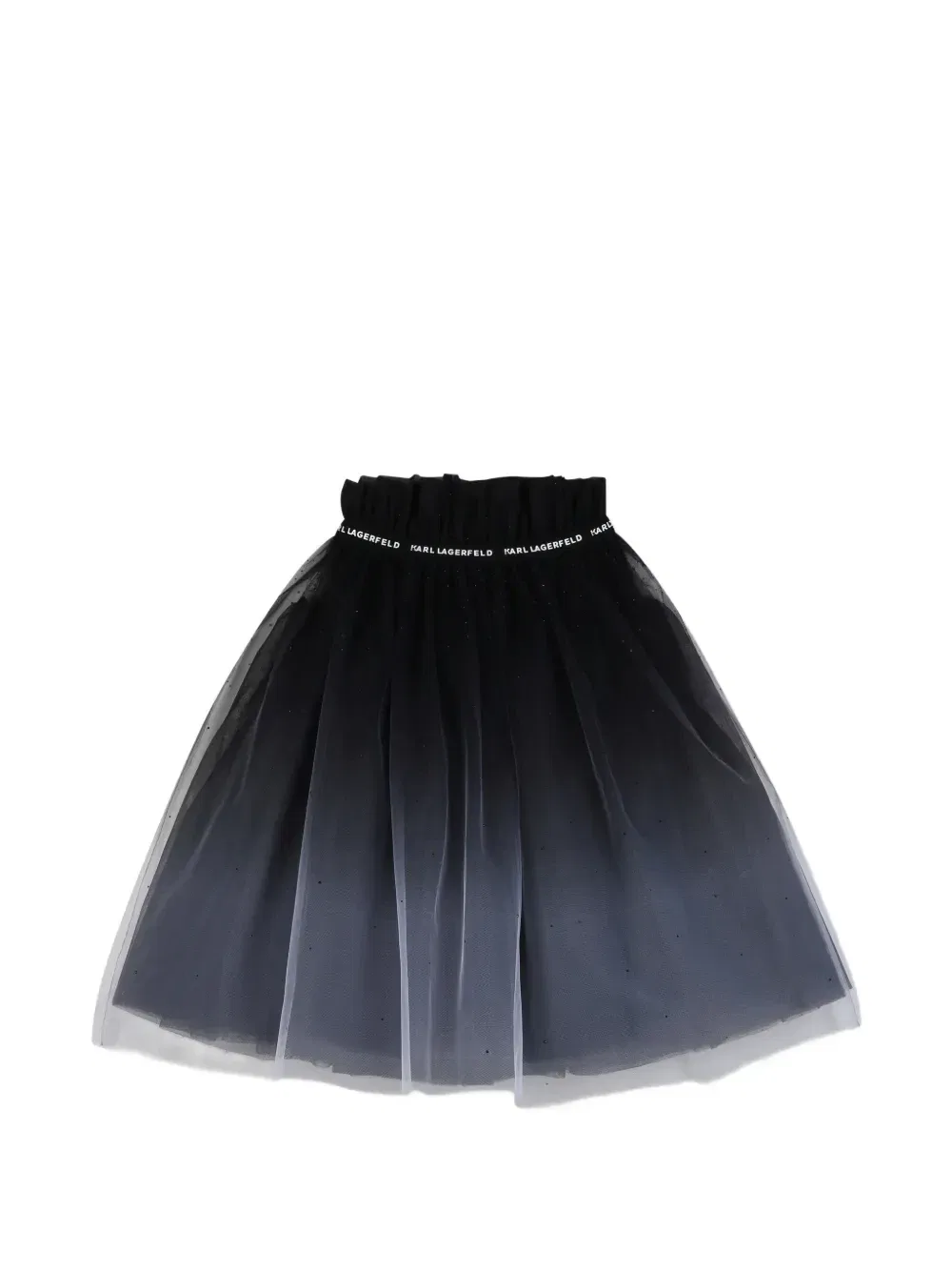 Пышная юбка с пайетками Karl Lagerfeld Kids, черный