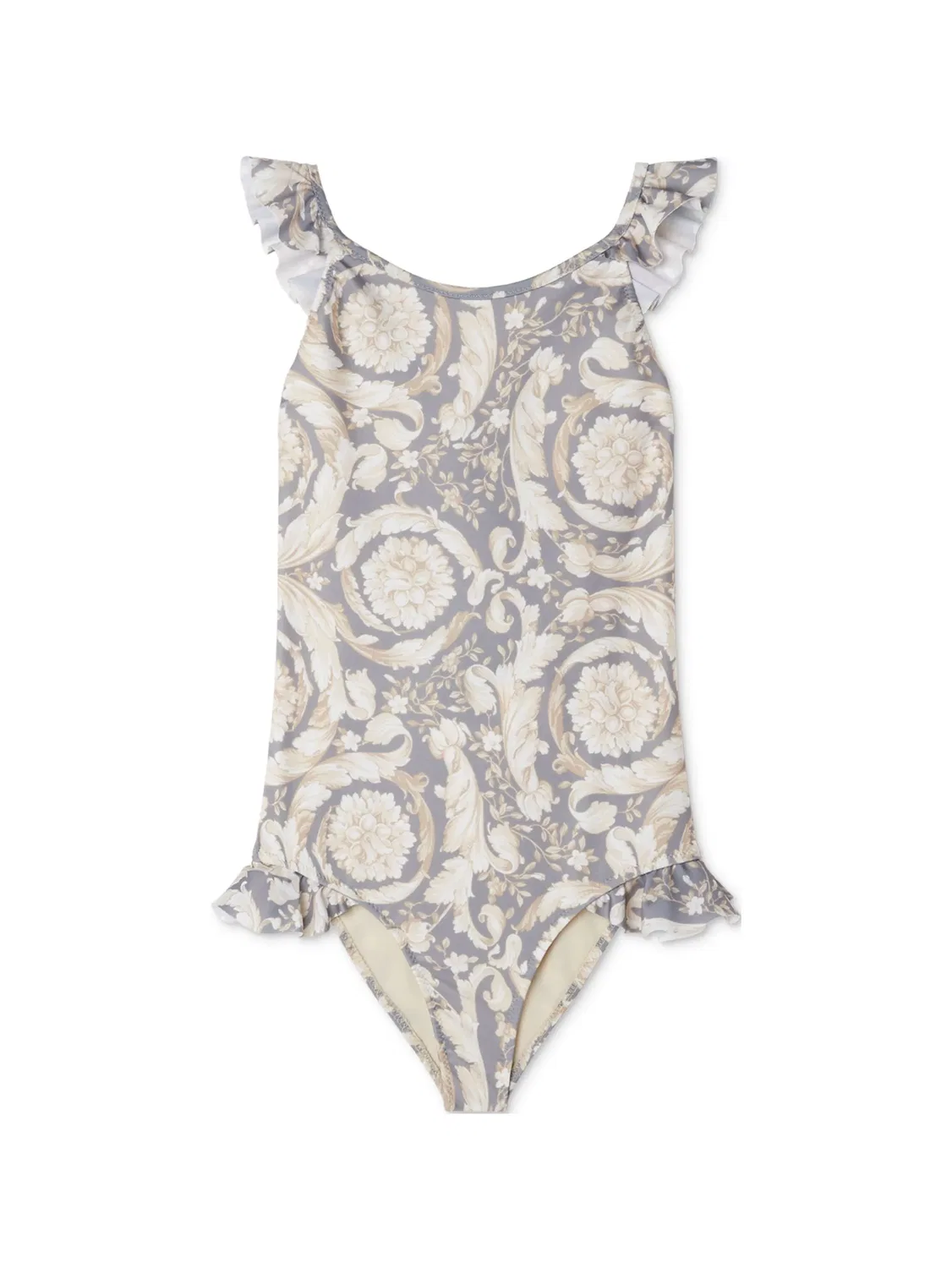 Купальник с принтом Barocco Versace, серый