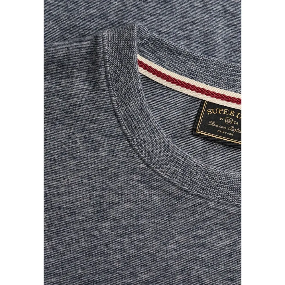 Футболка с коротким рукавом Essential Stacked Logo Embroidered Superdry, серый — фото 4