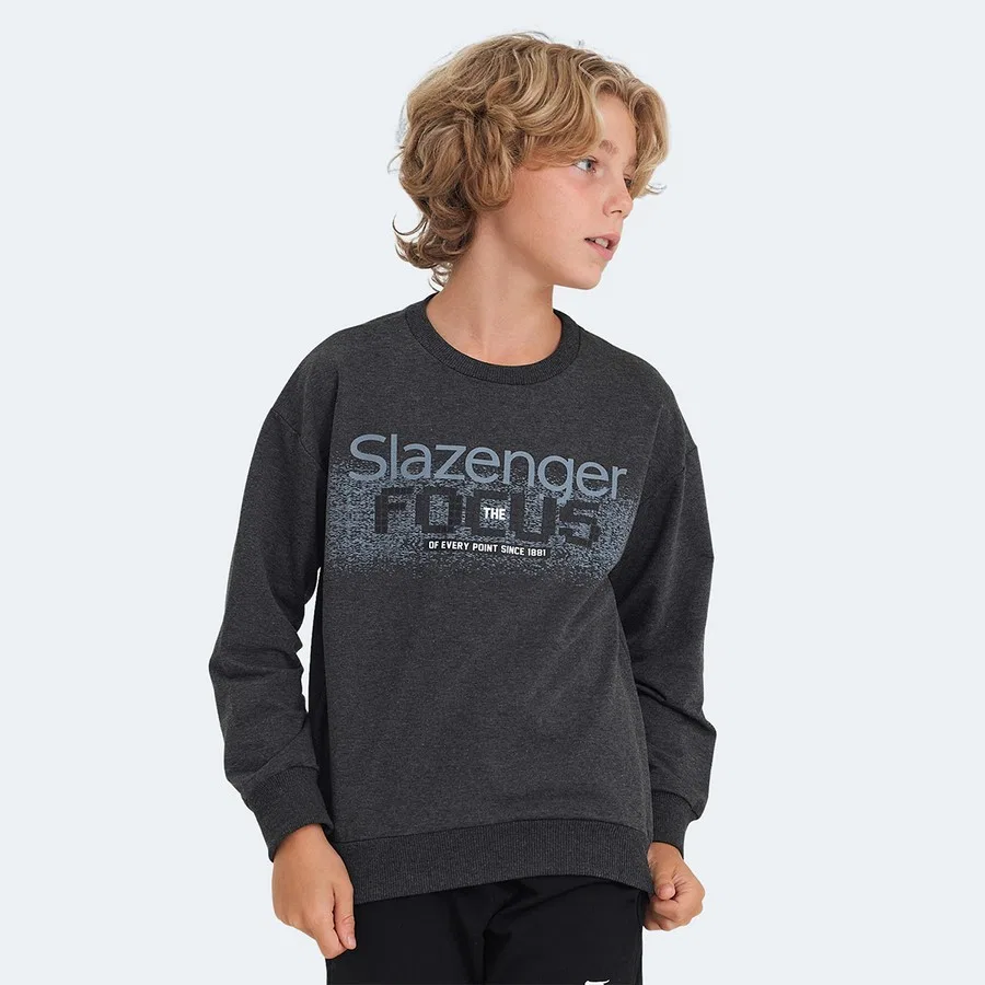 Детский свитшот с длинным рукавом Slazenger, Голубой — фото 3