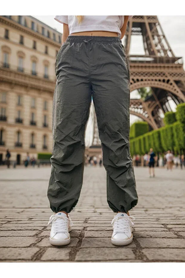 Детские брюки для девочек хлопковые Sportswear Joui Co, Khaki — фото 3