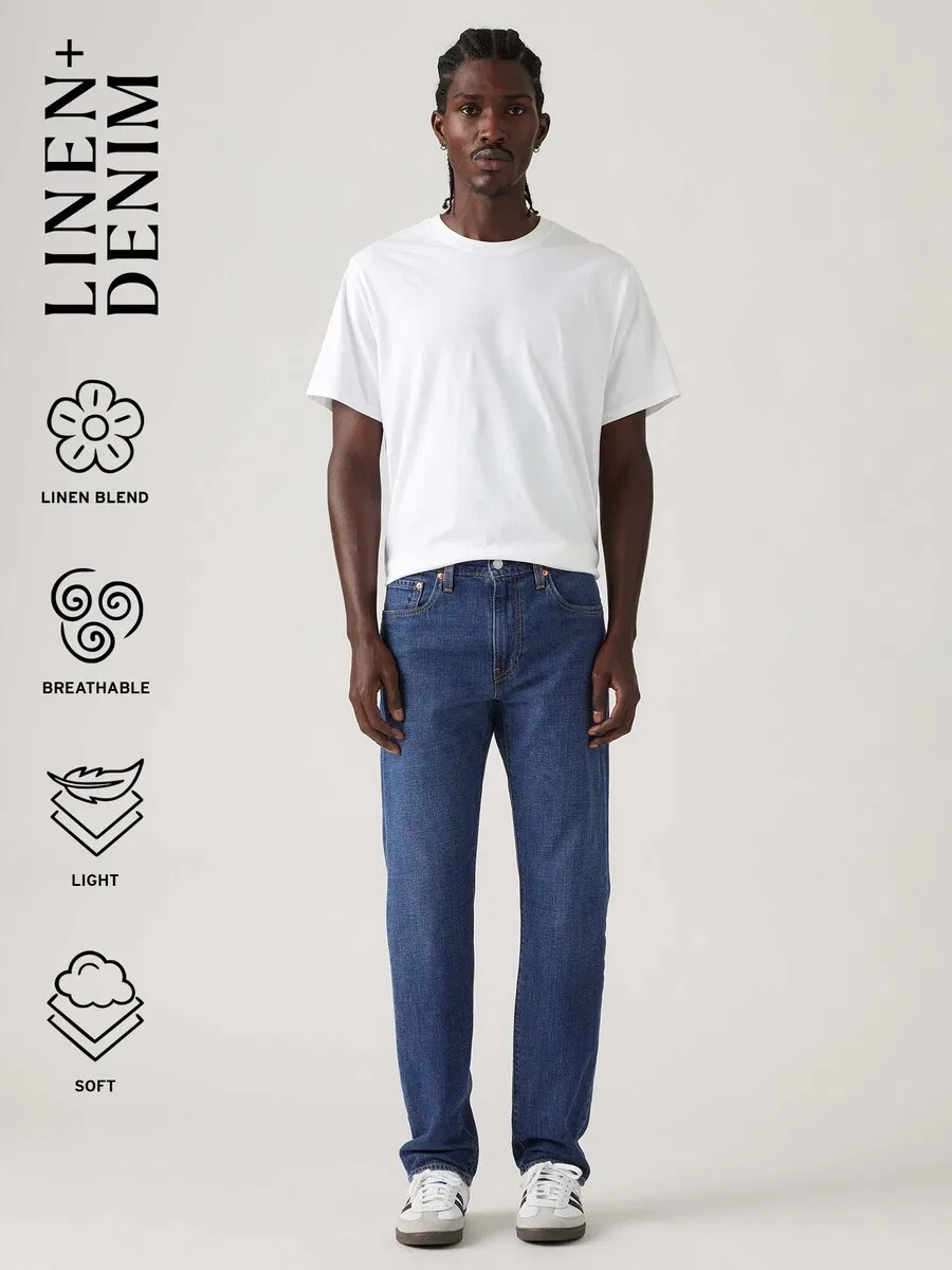 Джинсы LEVI'S Slim fit '511 Slim Linen+ Denim Jeans' синего цвета — фото 3