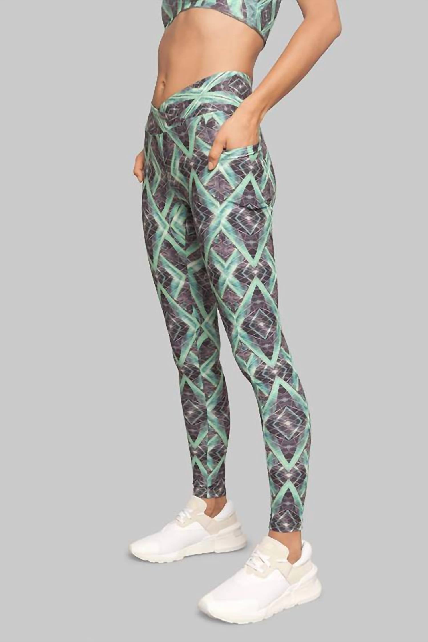 

Леггинсы Jungle Helix Crossover Pocket в цвете Multi WOLVEN