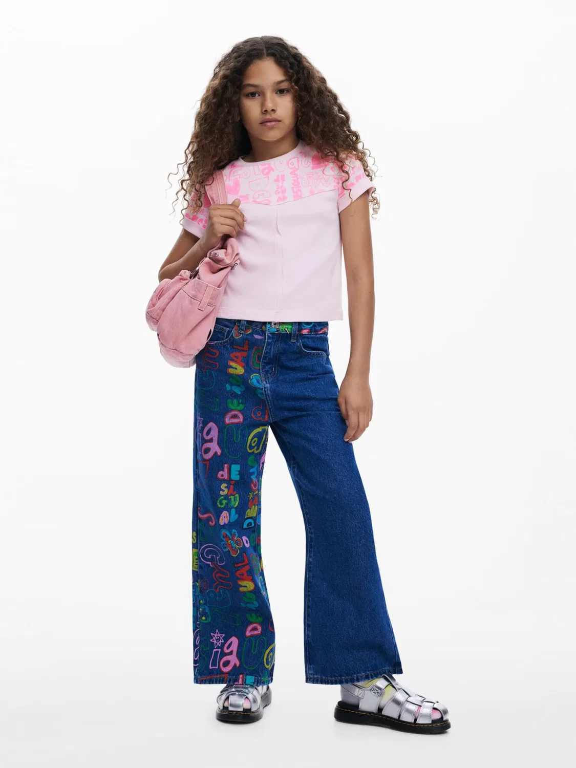 Рубашка Desigual розового, темно-розового цвета — фото 4