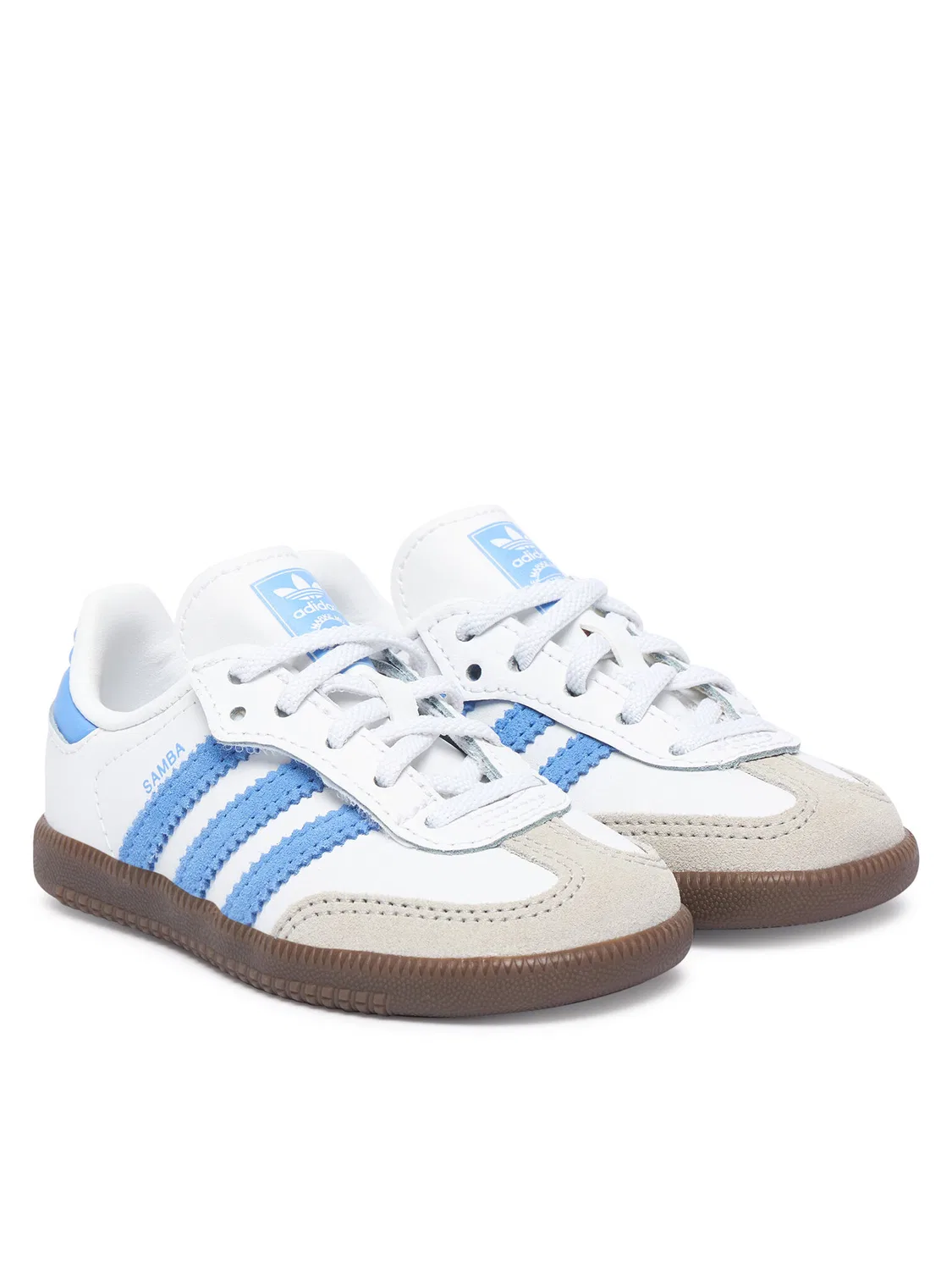 Кроссовки для мальчика Samba Og Comfort Closure Elastic Lace Adidas, белый — фото 2