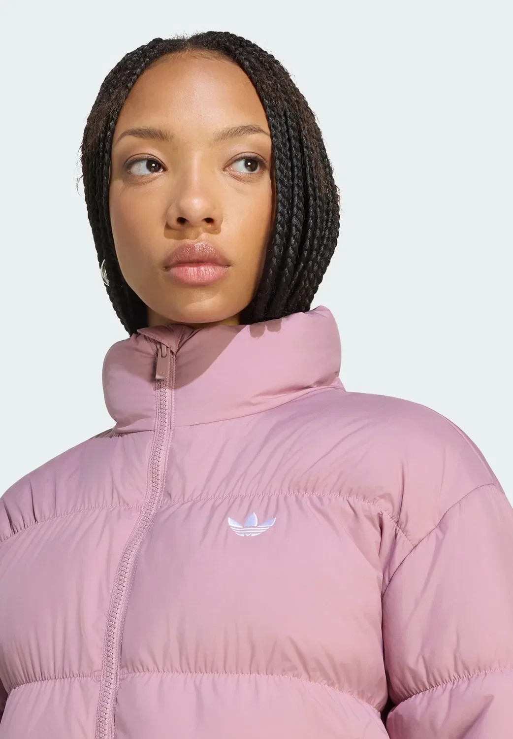 Короткая зимняя куртка Adidas Originals, Magic Mauve — фото 3