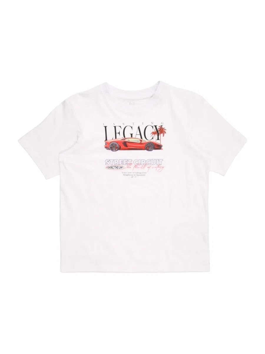 Детская футболка 'JORPHOTO' белого цвета Jack & Jones Junior