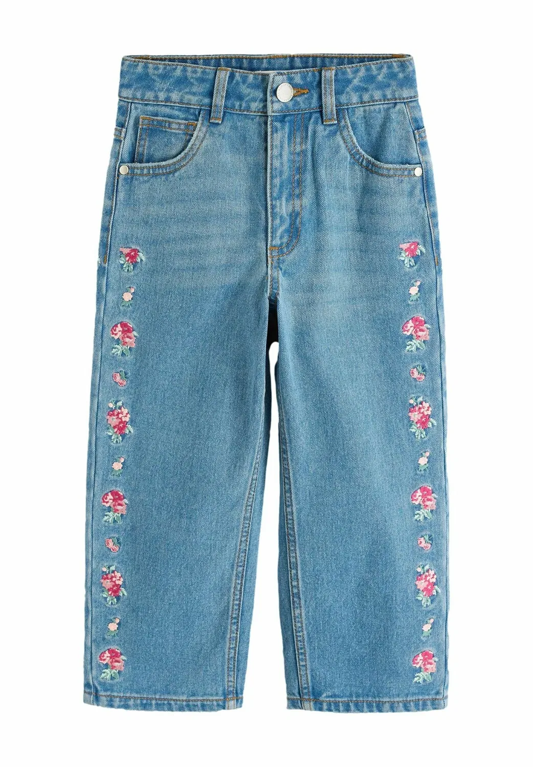 Джинсы с вышивкой - джинсы свободного кроя Laura Ashley, Blue Denim
