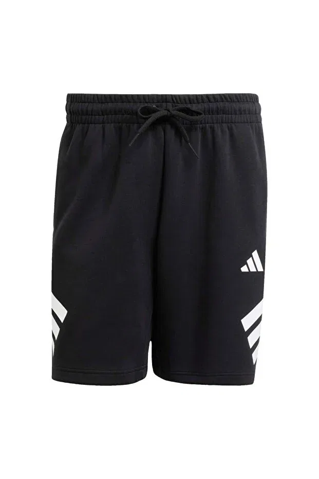 Мужские спортивные шорты с эластичным поясом Adidas, Black — фото 4