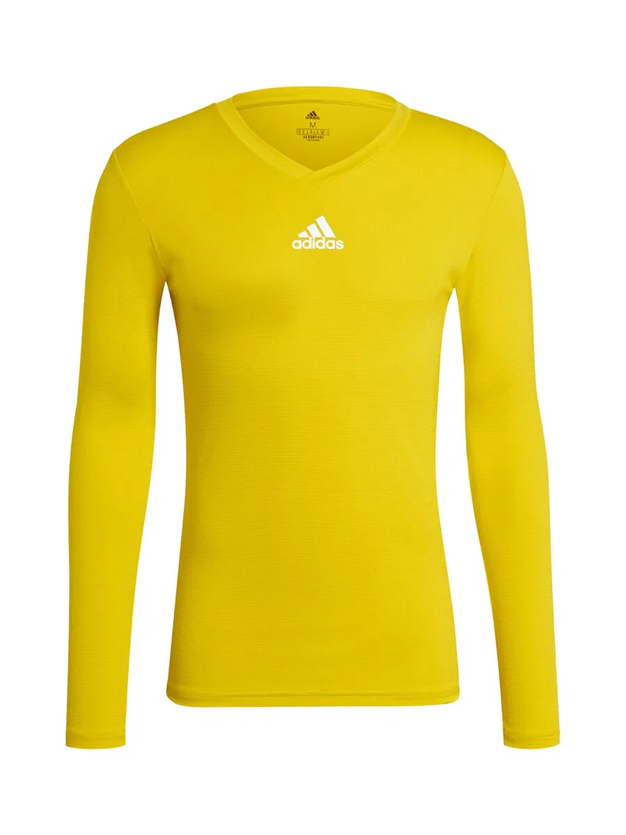 Футболка ADIDAS PERFORMANCE Performance Shirt 'Team Base' желтого цвета