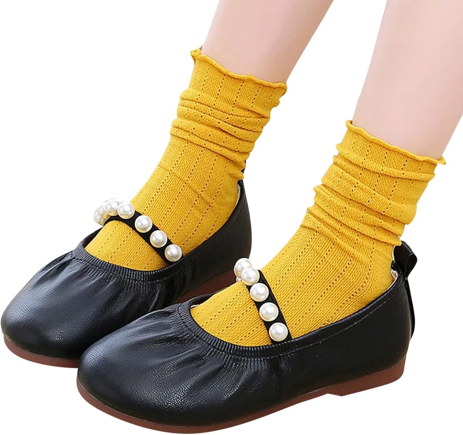 Детские балетки для девочек с мемори-пеной House Slipper, Black — фото 2