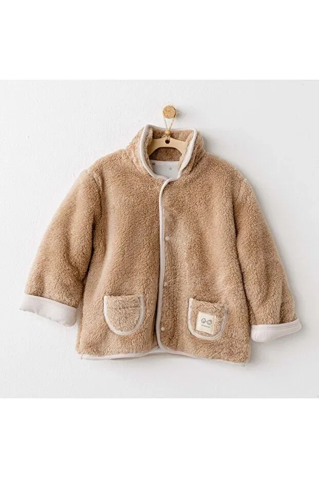Детское пальто для девочек джинсовое Andywawa, Beige